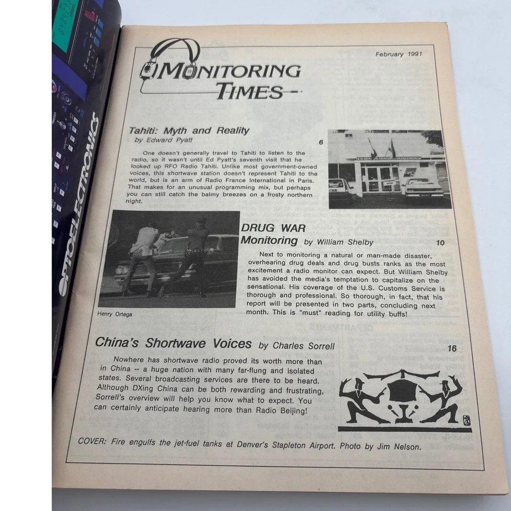 Monitoring Times Magazine Feb 1991 Radio Scanning‎ DEA Smuggler's Blues Vol 10